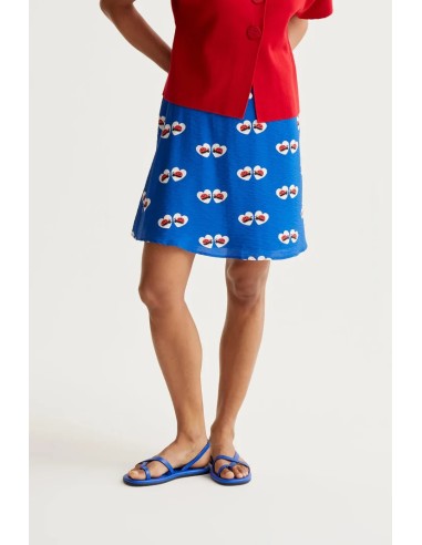 FALDA CORTA CON ESTAMPADO COCCINELLA