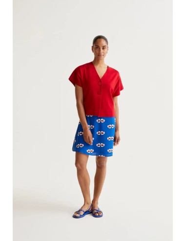 FALDA CORTA CON ESTAMPADO COCCINELLA