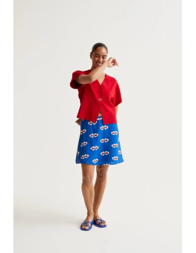 FALDA CORTA CON ESTAMPADO COCCINELLA