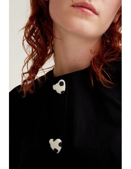 TOP 100% ALGODÓN CON BOTONES DE CORAZONES