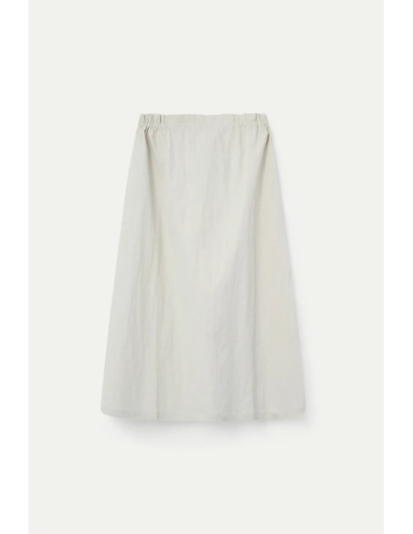 FALDA MIDI BLANCO ROTO