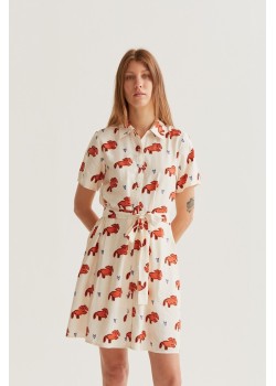 VESTIDO CORTO CON ESTAMPADO TOCHI