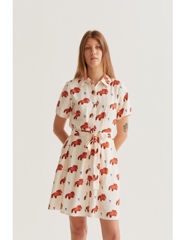 VESTIDO CORTO CON ESTAMPADO TOCHI