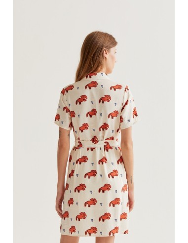 VESTIDO CORTO CON ESTAMPADO TOCHI