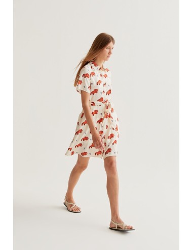 VESTIDO CORTO CON ESTAMPADO TOCHI