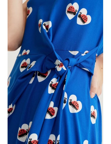 VESTIDO LARGO CON ESTAMPADO COCCINELLA