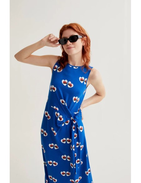 VESTIDO LARGO CON ESTAMPADO COCCINELLA