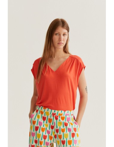 CAMISETA ROJO MANGA SISA