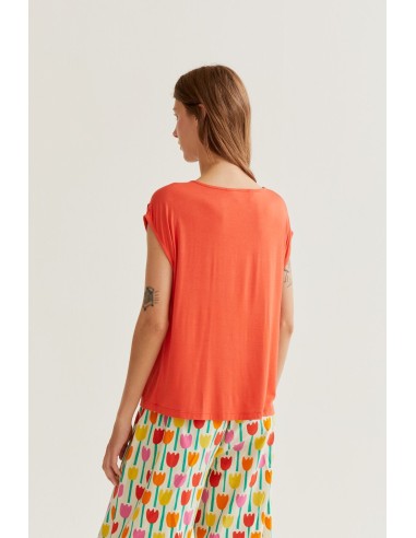 CAMISETA ROJO MANGA SISA