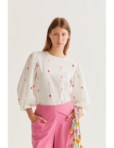 TOP 100% ALGODÓN CON ESTAMPADO MULTI TULIP