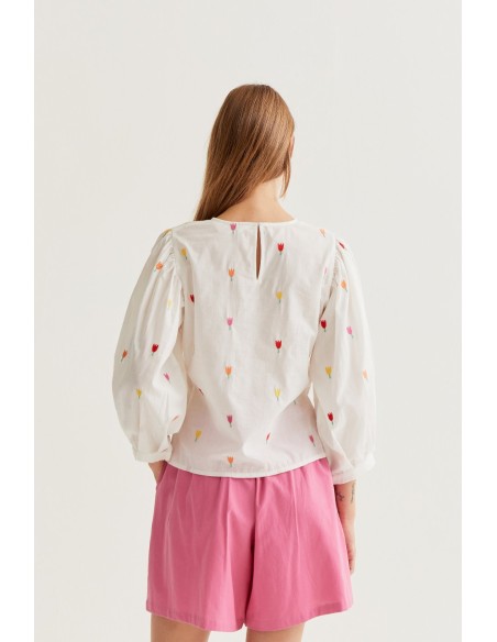 TOP 100% ALGODÓN CON ESTAMPADO MULTI TULIP