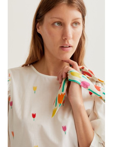 TOP 100% ALGODÓN CON ESTAMPADO MULTI TULIP
