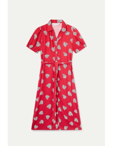 VESTIDO MIDI CON ESTAMPADO HARMONY RED