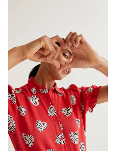 CAMISA CON ESTAMPADO HARMONY RED