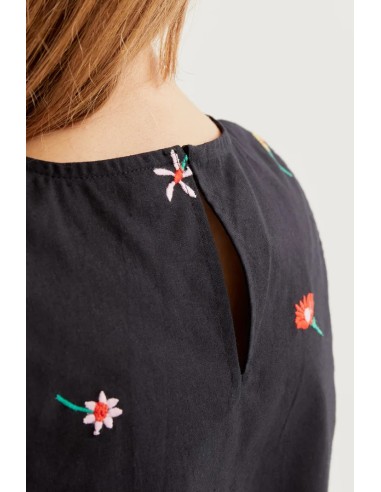 TOP CON ESTAMPADO BLACK GARDENER FLOWERS