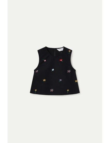 TOP CON ESTAMPADO BLACK GARDENER FLOWERS