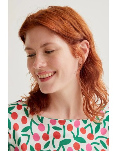 CAMISETA CON ESTAMPADO GUINDA