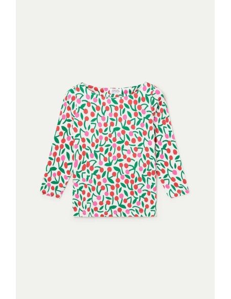 CAMISETA CON ESTAMPADO GUINDA