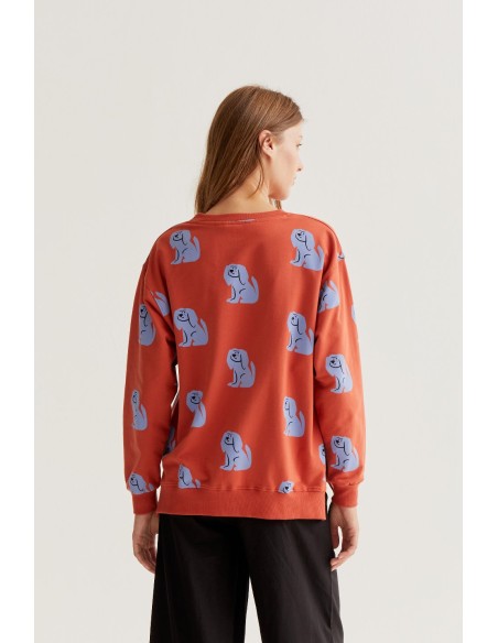 SUDADERA CON ESTAMPADO BROWN DOG
