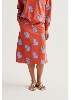 FALDA MIDI CON ESTAMPADO BROWN DOG