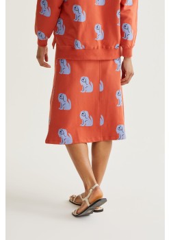 FALDA MIDI CON ESTAMPADO BROWN DOG 2