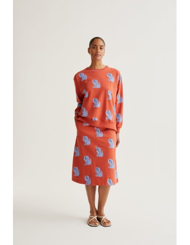 FALDA MIDI CON ESTAMPADO BROWN DOG