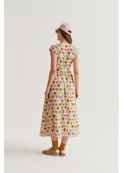 VESTIDO LARGO CON ESTAMPADO TULIPA 2