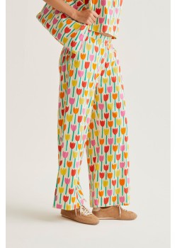 PANTALONES CON ESTAMPADO TULIPA
