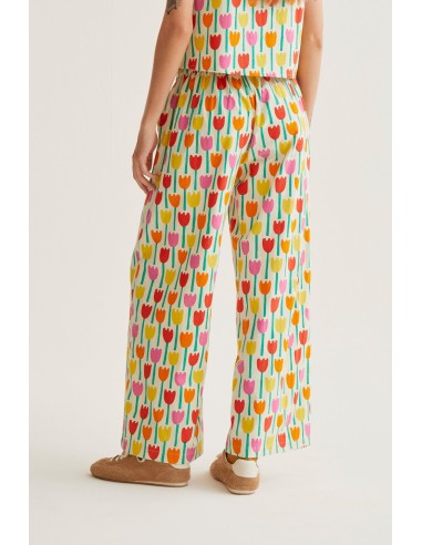 PANTALONES CON ESTAMPADO TULIPA