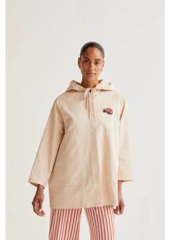 GABARDINA CON PRINT DE MARIQUITA