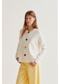 CARGIGAN PUNTO BOTONES MULTICOLOR