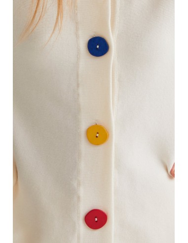 CARGIGAN PUNTO BOTONES MULTICOLOR
