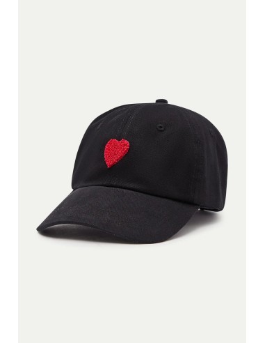 GORRA NEGRA CON BORDADO DE TULIPÁN