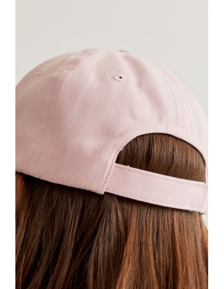 GORRA ROSA CON BORDADO DE TULIPÁN