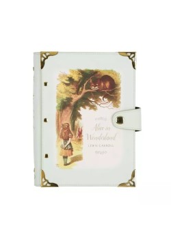 Cuaderno anillado recargable "alicia en el pais de las maravillas"turquesa.