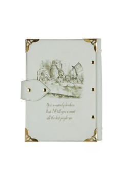 Cuaderno anillado recargable "alicia en el pais de las maravillas"turquesa. 2