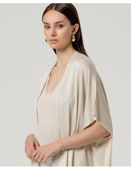 PONCHO ABIERTO BRILLANTE.