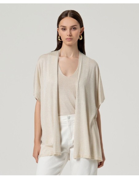 PONCHO ABIERTO BRILLANTE.