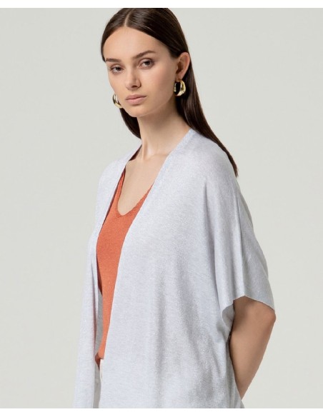 PONCHO ABIERTO BRILLANTE.