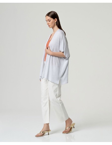 PONCHO ABIERTO BRILLANTE.