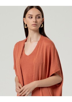 PONCHO ABIERTO BRILLANTE.