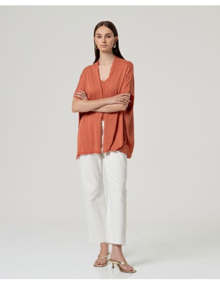 PONCHO ABIERTO BRILLANTE.