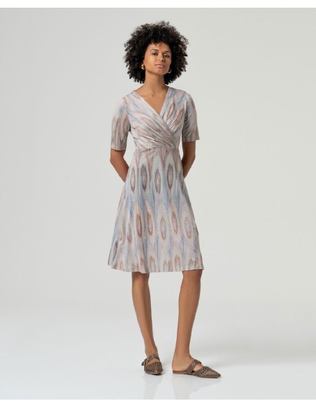 VESTIDO CORTO CRUZADO.