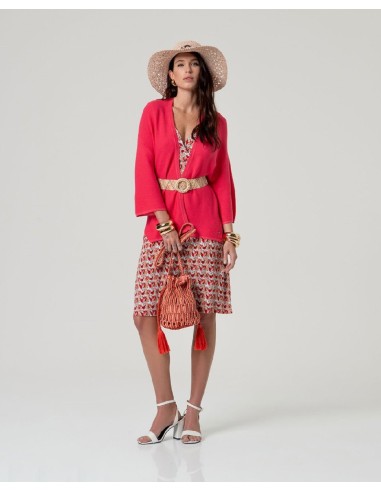 VESTIDO CORTO ESCOTE CRUZADO.