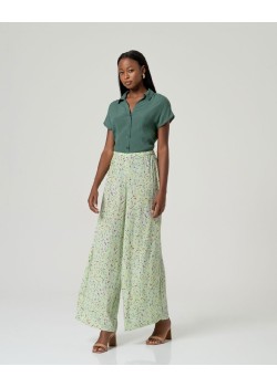 Pantalon amplio Verde Empolvado