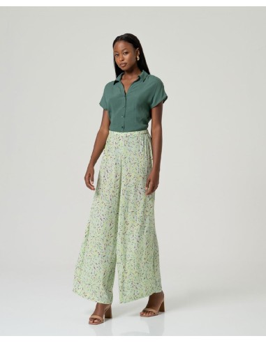 Pantalon amplio Verde Empolvado