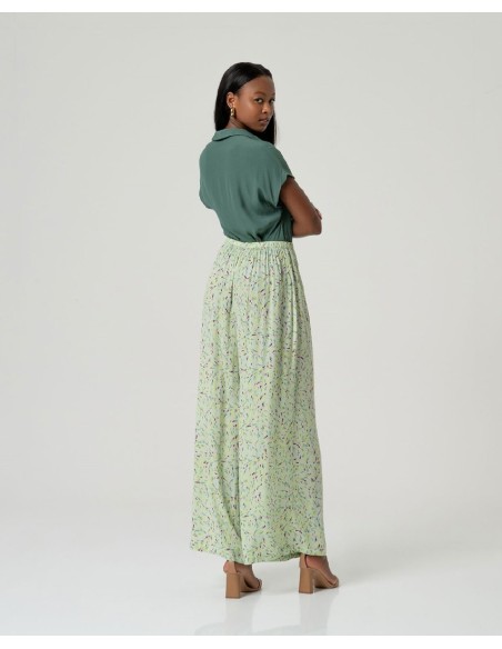 Pantalon amplio Verde Empolvado