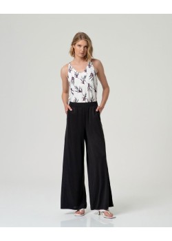 Pantalon ancho Negro