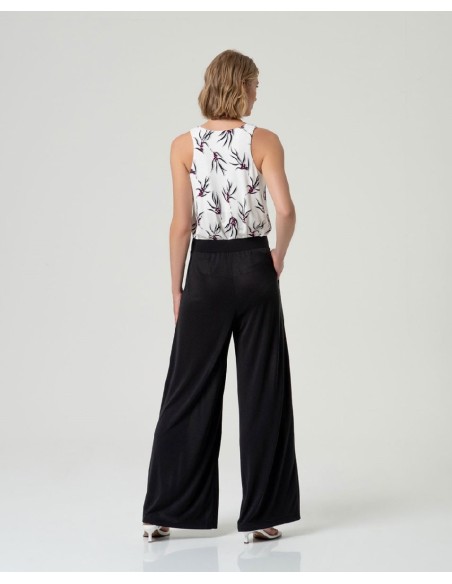 Pantalon ancho Negro
