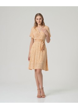 Vestido midi cruzado Arena